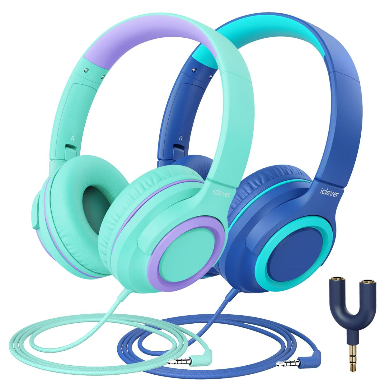 2-Pack iClever Kids Headphones HS22
