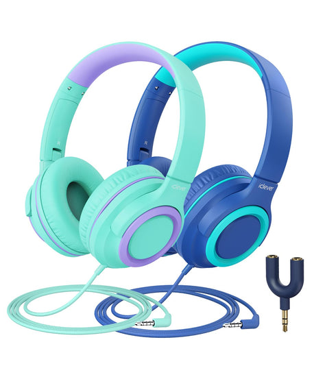 2-Pack iClever Kids Headphones HS22
