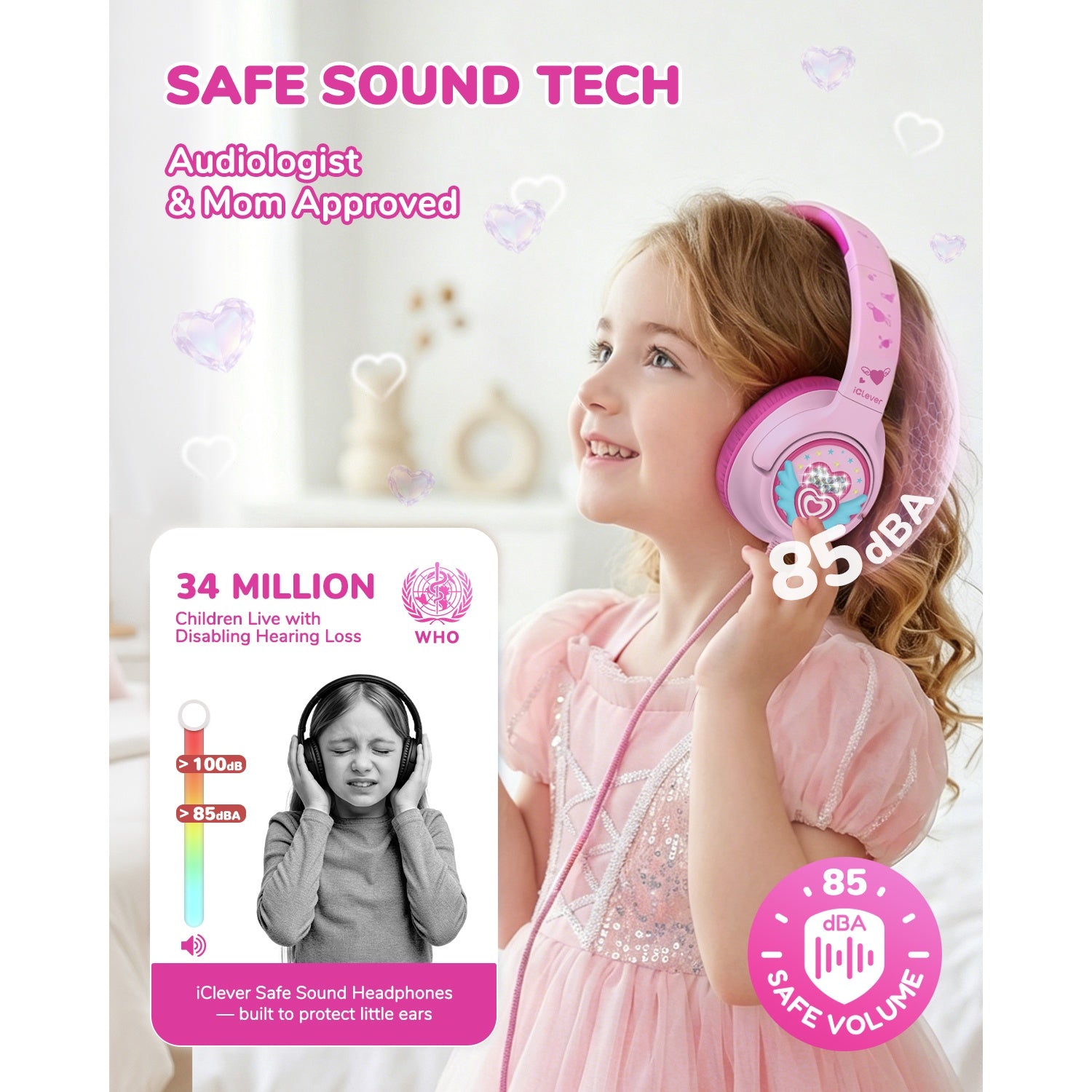 iClever Kids Headphones C371